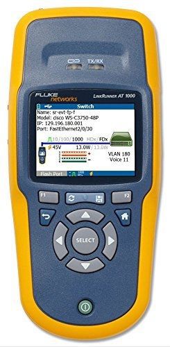 Fluke Networks LRAT-1000 LinkRunner AT Copper Ethernet Network Tester