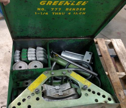 Greenlee no.777 1-1/4&#034; thru 4&#034; bender for sale