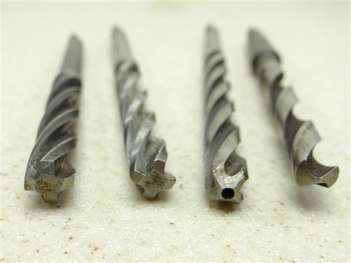 LOT OF 4 HSS 1MT DRILLS 11/32&#034; TO 3/8&#034; USA