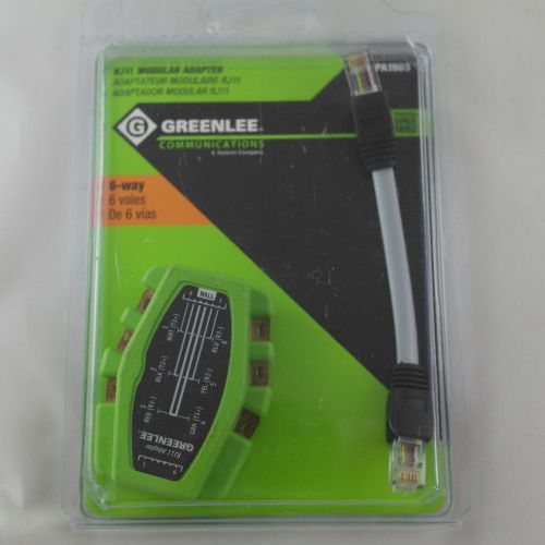 Greenlee RJ11 Modular Adapter PA1903, Brand New