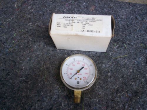 ASHCROFT PRESSURE GAUGE 400 PSI