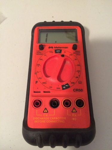 Wavetek meterman cr50 impedance and capacitance digital meter with leads for sale