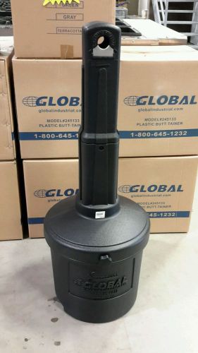 Global 245133BK Outdoor Ashtray Receptacle