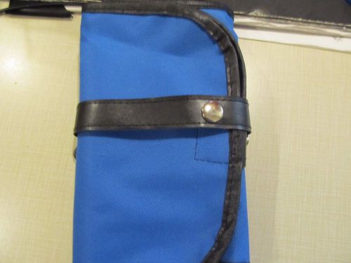 LOCKSMITH Durable 36 Loop canvas locksmith Tool Holder Punch/ Case(Blue)