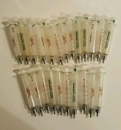 Lot of 5cc ml leur tip vintage glass syringe for sale