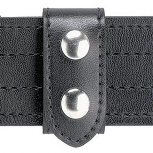 Safariland 655-2B Belt Keeper Heavy Duty 2 Brass Snap Plain Black