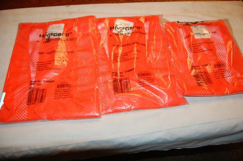 Three HivizGard Orange High Visiblity Safety Vest XXL