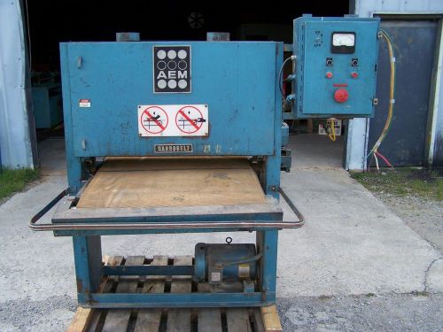 Aem nbs-370 narrobelt 37&#034; wide belt sander single head 15 hp 230v 3 ph for sale