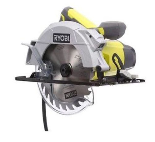 Ryobi Circular Saw 14-Amp 7-1/4 in. Laser Wood Cutting Carbide Tipped Blade New