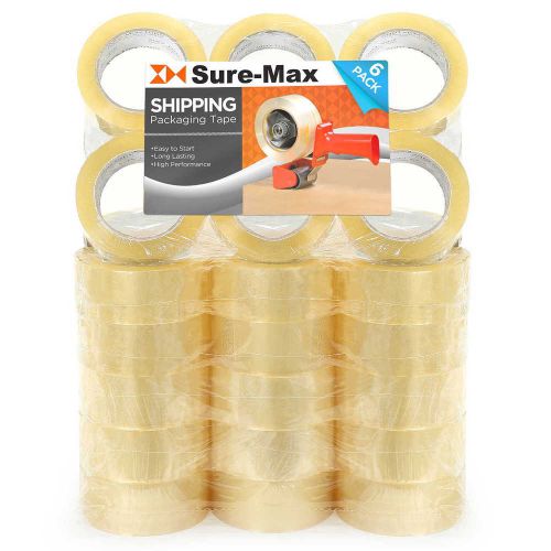 36 rolls clear box carton sealing packing tape shipping - 2 mil 2&#034; x 110 yards for sale
