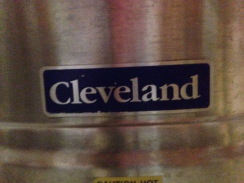 CLEVELAND 60 GAL TILTING STEAM KETTLE NAT GAS 2&#034; DRAIN VALVE BEER SOUP STOCK NSF