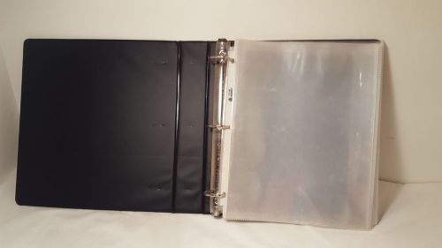 1 1/2&#034; Wilson Jones Binder w/ 2 Inside Pockets &amp; 50 Sheet Protectors Vary Weight