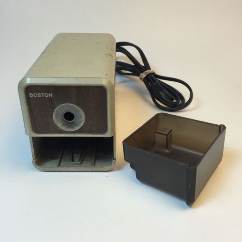 VTG Boston Model 18 Electric Pencil Sharpener Beige TESTED! WORKS GREAT!!!