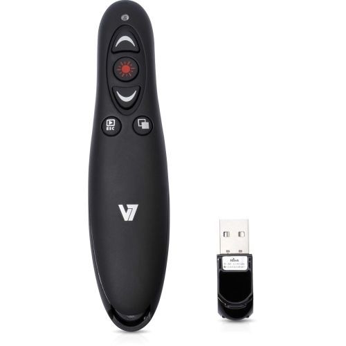 V7 wp1000-24g-19nb v7 professional wireless presenter with laser pointer and mic for sale