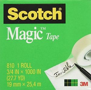 Scotch Magic Tape, 3/4 x 1000 Inches, Boxed, 24 Rolls (810K24)