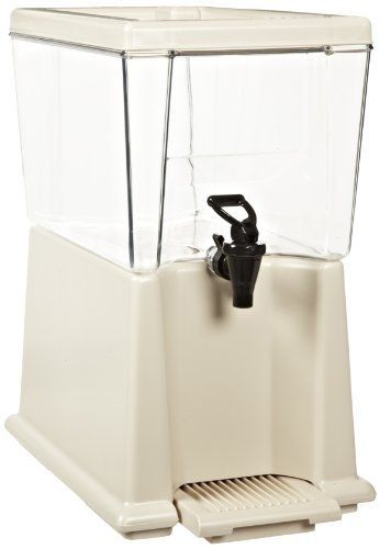 Rubbermaid Commercial FG335800CLR Polypropylene Beverage Dispenser, 3-gallon,