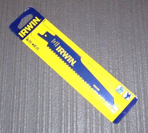 1 ea Irwin 372666 6&#034; 6 TPI Demolition Reciprocating Blade