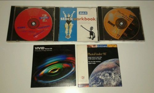 Lot Vintage 1990&#039;s Images Clip Art Stock Photos CD Macworld