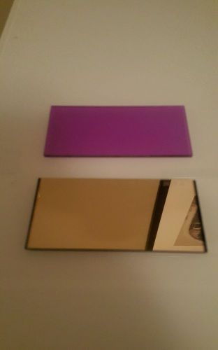 Aulektro gold mirror welding lens 2 X 4. 2pc Shade 11 w/ MAGENTA Magic DROP IN!