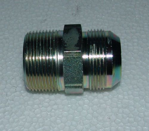 Hydraulic union adapter fitting 1-1/4&#034; JIC to 1-1/4&#034; NPT unused