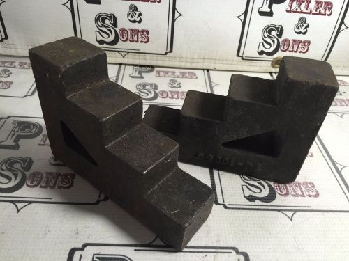 PAIR OF HEAVY DUTY HOLD DOWN STEP BLOCKS 1-3/4&#034; x 6&#034; x 4-1/4&#034;