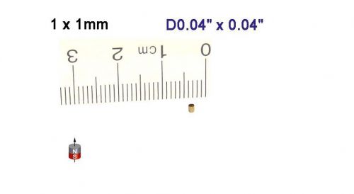 50 pcs of Grade N52, D1 x 1mm thick Rare Earth Neodymium Cylinder Magnets