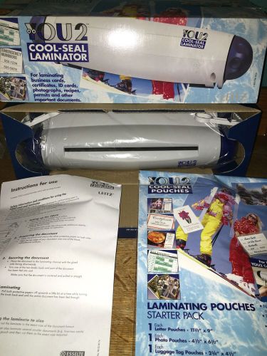 YOU2 Cool-Seal Laminator laminate up to 9&#034; wide NIB cards recipes photos permits