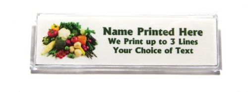 Vegetables custom name tag badge id pin magnet for restaurant market health food for sale