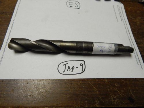 UNION  15/16&#034; x # 3 Taper Shank Twist Drill Bit