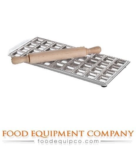 Paderno 49840-31 Ravioli Mold &amp; Rolling Pin Set (36) 1.25&#034; x 1.25&#034; imprints