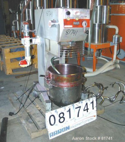 USED: Dito Dean Vertical Planetary Mixer, model EM80, 84 quart capacity. Manual