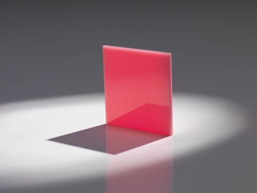 5 sheets 1/8&#034; pink cell cast acrylic plexiglass  12 x 12 for sale