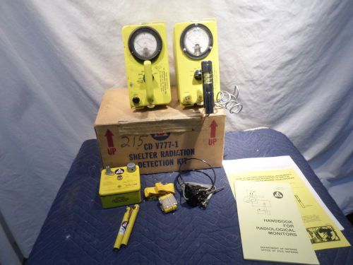 Cold war civil defense cdv-777-1 shelter radiation detection kit (215) for sale