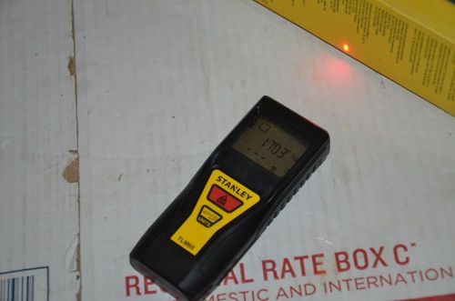 STANLEY TLM65 LASER DISTANCE MEASURER 8&#034;-65&#039; Range  Area/Volume, S/N:1252043407