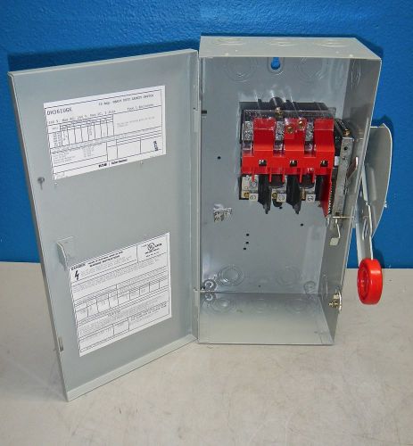 Eaton 30 Amp 3 Pole Heavy Duty Disconnect  Model DH361UGK