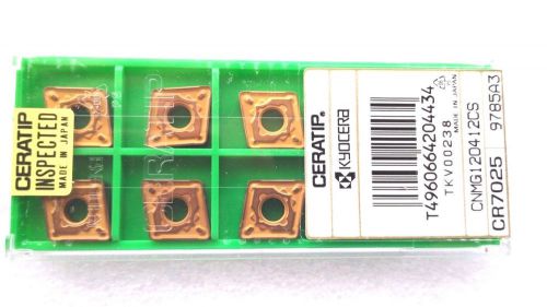 LOT OF 10 KYOCERA CERATIP CNMG120412CS  CNMG433CS CR7025  INSERTS