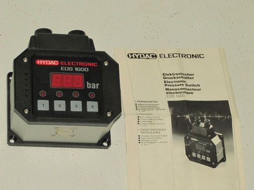 HYDAC ELECTRONICS EDS 1600 PRESSURE READOUT 10 BAR  -NEW-