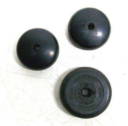 LOT OF 3 USED VINTAGE RADIATOR VALVE KNOBS (2) BAKELITE (1) WOODEN DM