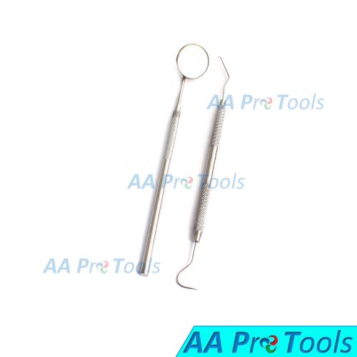 Aa pro: tartar calculus plaque remover tooth scraper mirror and scaler 2 pcs set for sale