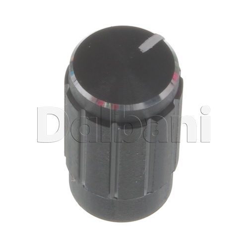 20-05-0018 New Push-On Mixer Knob Black Metallic 6 mm Metal