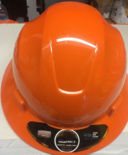 Orange safety hard hat (cool air flow) for sale