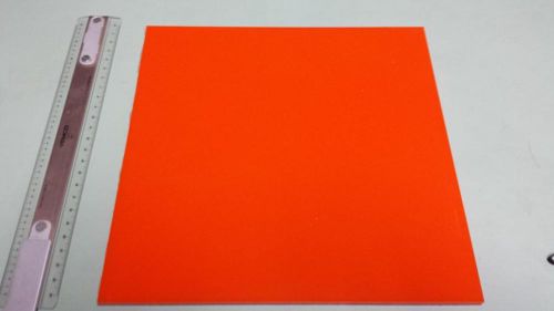 3/8&#034; x 12&#034; X 12&#034; URETHANE / POLYURETHANE 80 A ORANGE SHEET P/N 11432