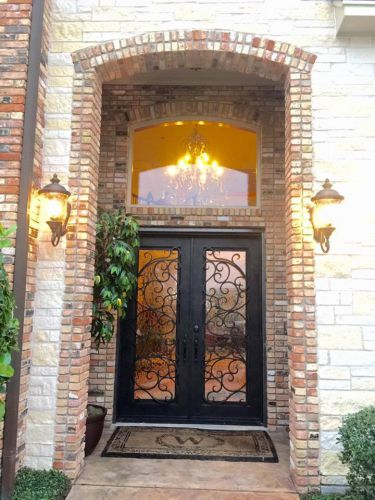 Wrought Iron Double Door with Trim $7500