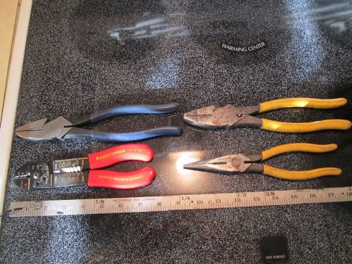 Ultra Fantastic KLEIN TOOLS SET OF FOUR LINEMANS TOOLS