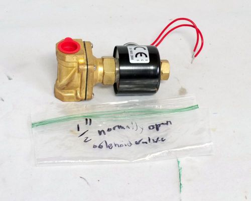 Gas Water Air Flow Valve Control 1/2&#034; Normally Open NO Solenoid Valve 12VDC