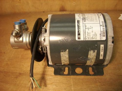 Fluid-O-Tech Rotory Vane Water Pump 1/3HP 240/120V Marathon Motor From RO Unit