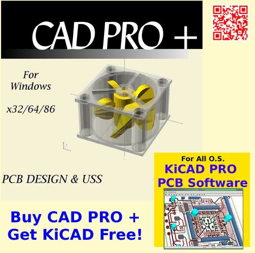 Cad pro plus pcb design/autorouter &amp; circuit stimulation windows vista 7 &amp; 8 for sale