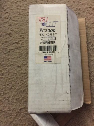 Tru-Cut PC2000 2&#034;  Carbide Tipped Percussion Core Bits