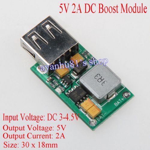 DC-DC 3V-4.5V To 5V 2A USB Step Up Boost Charging Power Module Converter Charger