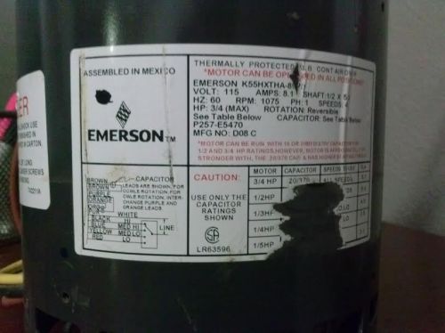 EMERSON CONDENSER FAN MOTOR   (K55HXTHA-8915) 1004